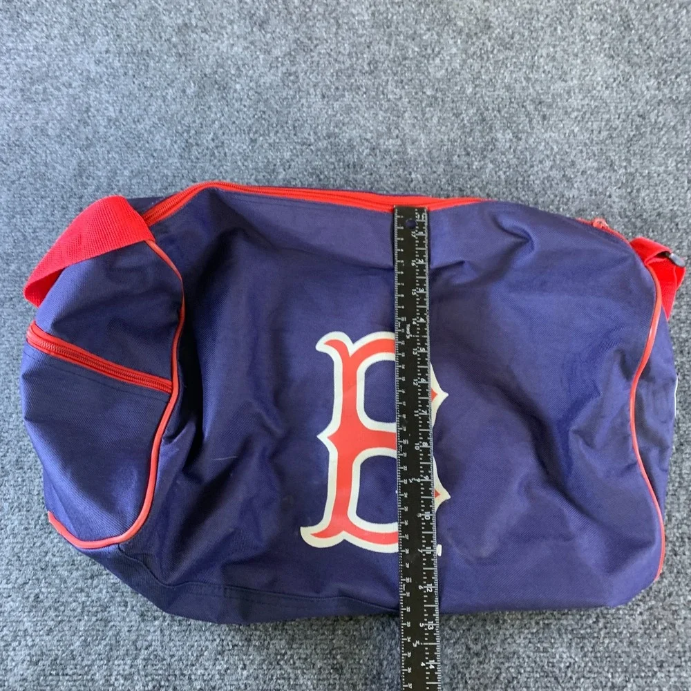 Bwm Global Boston Red Sox MLB Duffle Bag Unisex Navy Blue Logo Double Handle